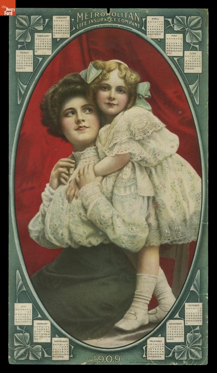 Metropolitan Life Insurance Company Calendar for 1909