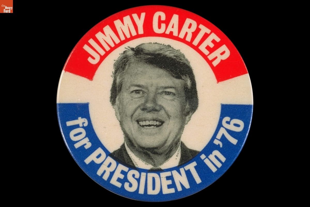 Jimmy Carter Presidential Campaign Button, 1976