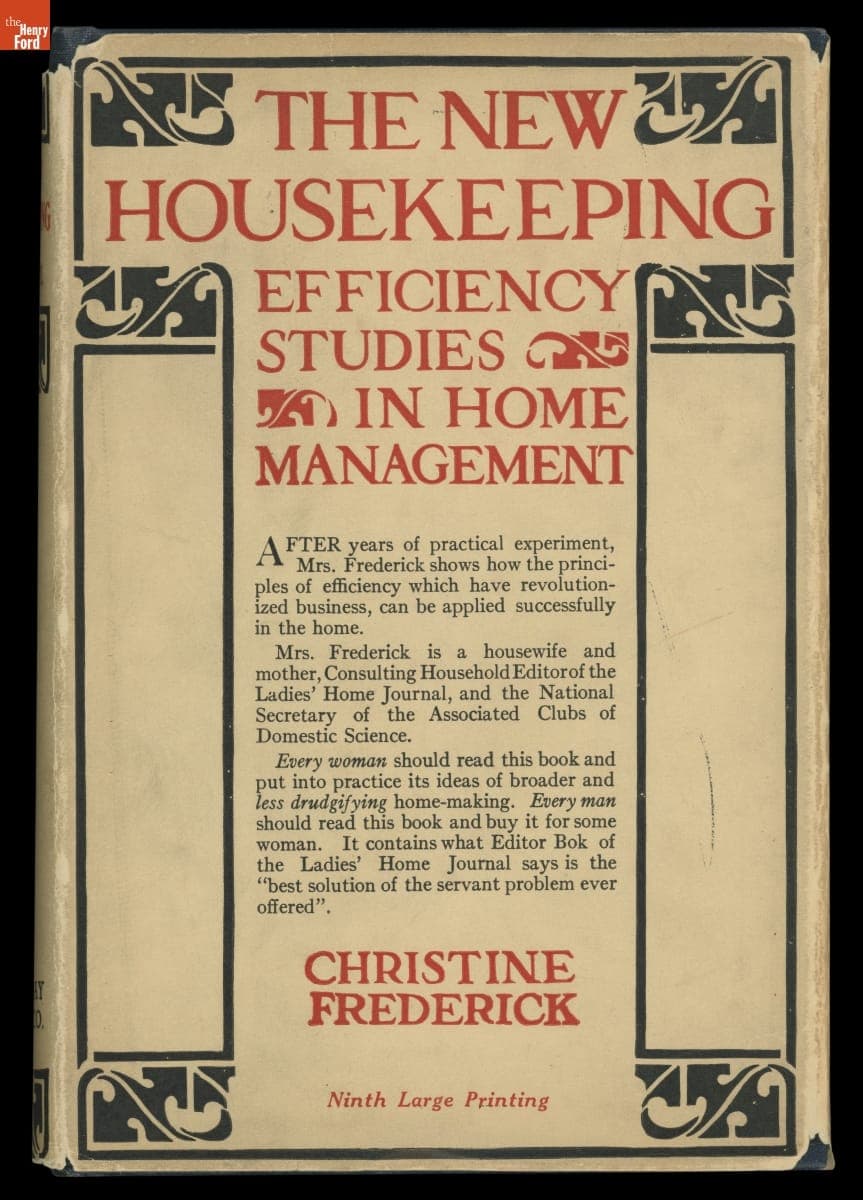 The New Housekeeping Efficiency Studies in Home Management, 1919