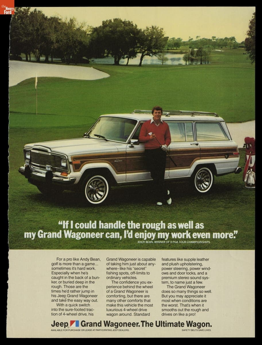 "If I Could Handle the Rough...," Jeep Grand Wagoneer Advertisement, September 1984