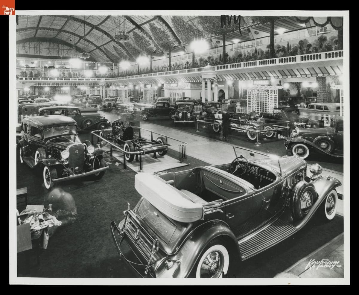 Cadillac Exhibit at 32nd National Automobile Show, Chicago, Illinois, February 1932