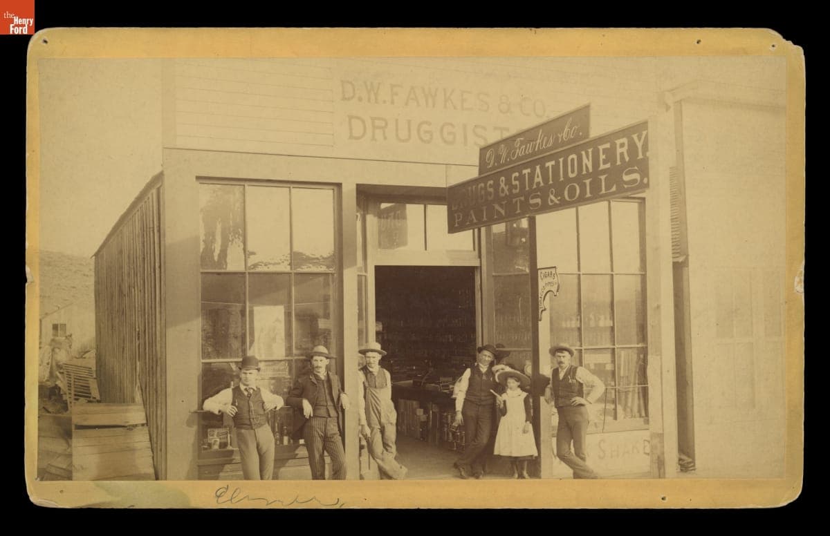 D.W. Fawkes & Co., Druggist and General Store, Newcastle, Wyoming Territory, May 23, 1890