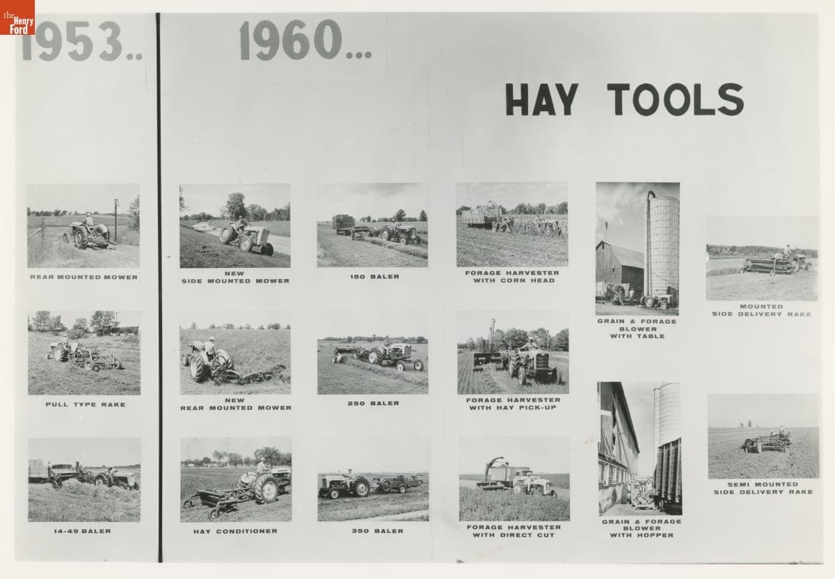 Comparison of the 1953 and 1960 Ford Tractors as Hay Tools
