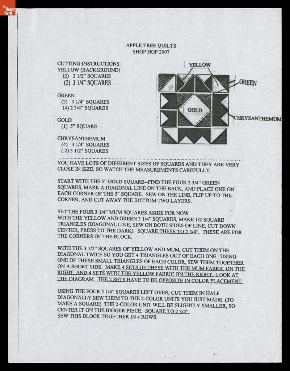 Quilt Patterns from Apple Tree Quilts, 2007