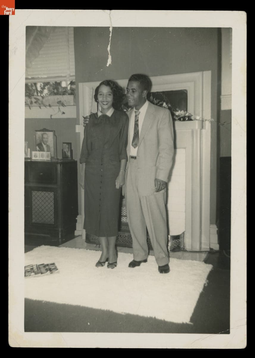 Richie Jean Jackson and Sullivan Jackson in their Home, late 1950s