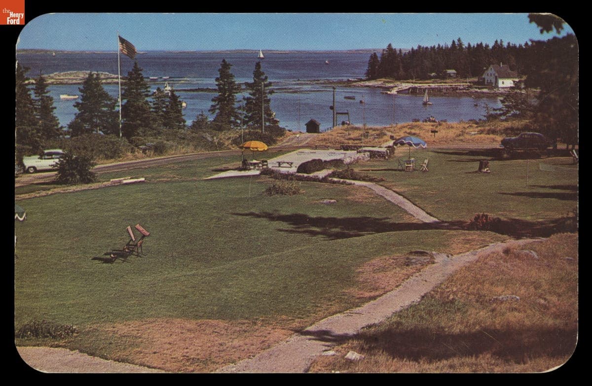 "East Lawns, Newagen Inns and Cottages, Newagen, Maine," 1951