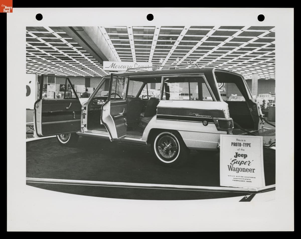Prototype of the Jeep Super Wagoneer at the Detroit Auto Show, 1966