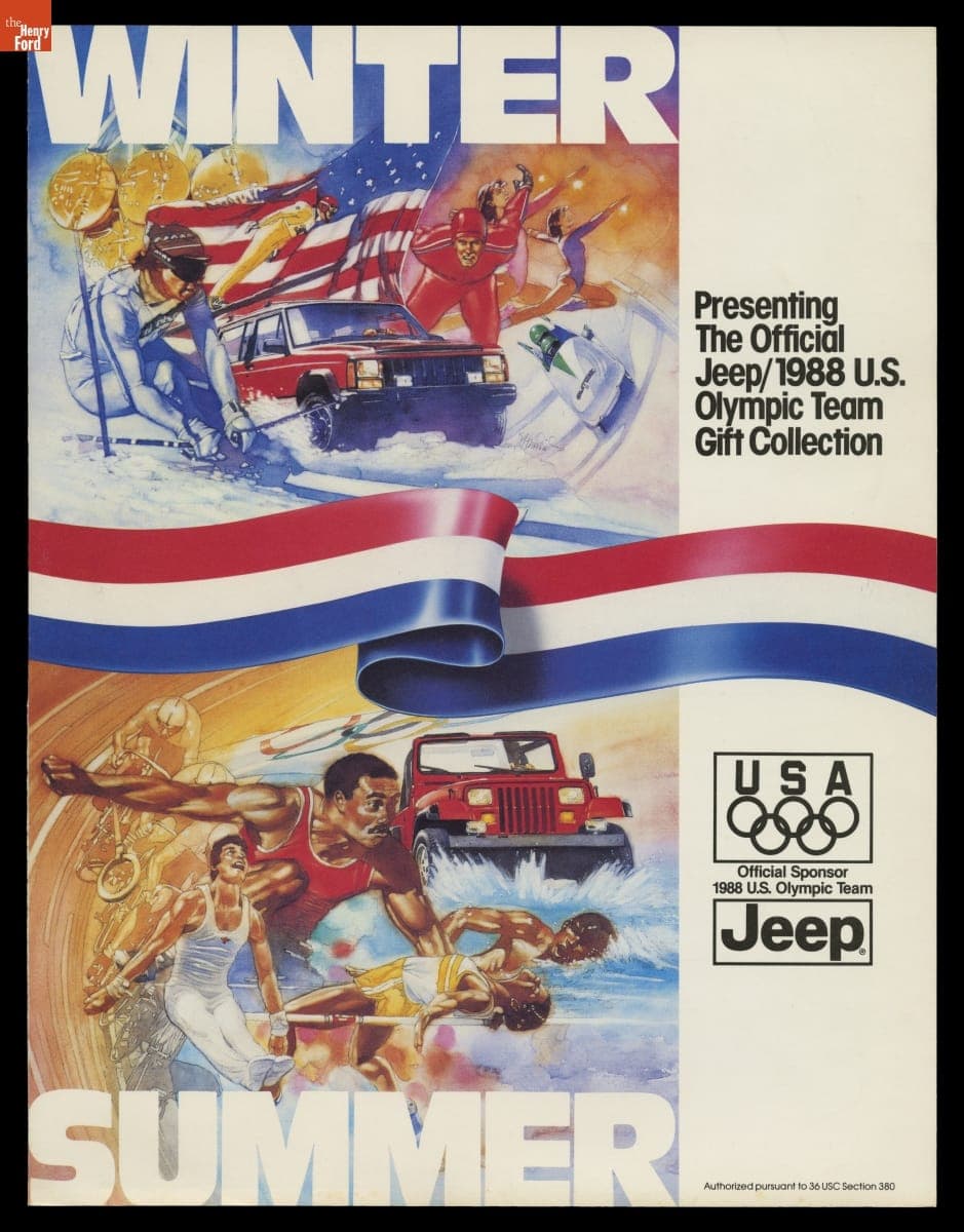 "Presenting the Official Jeep/1988 U.S. Olympic Team Gift Collection," 1988