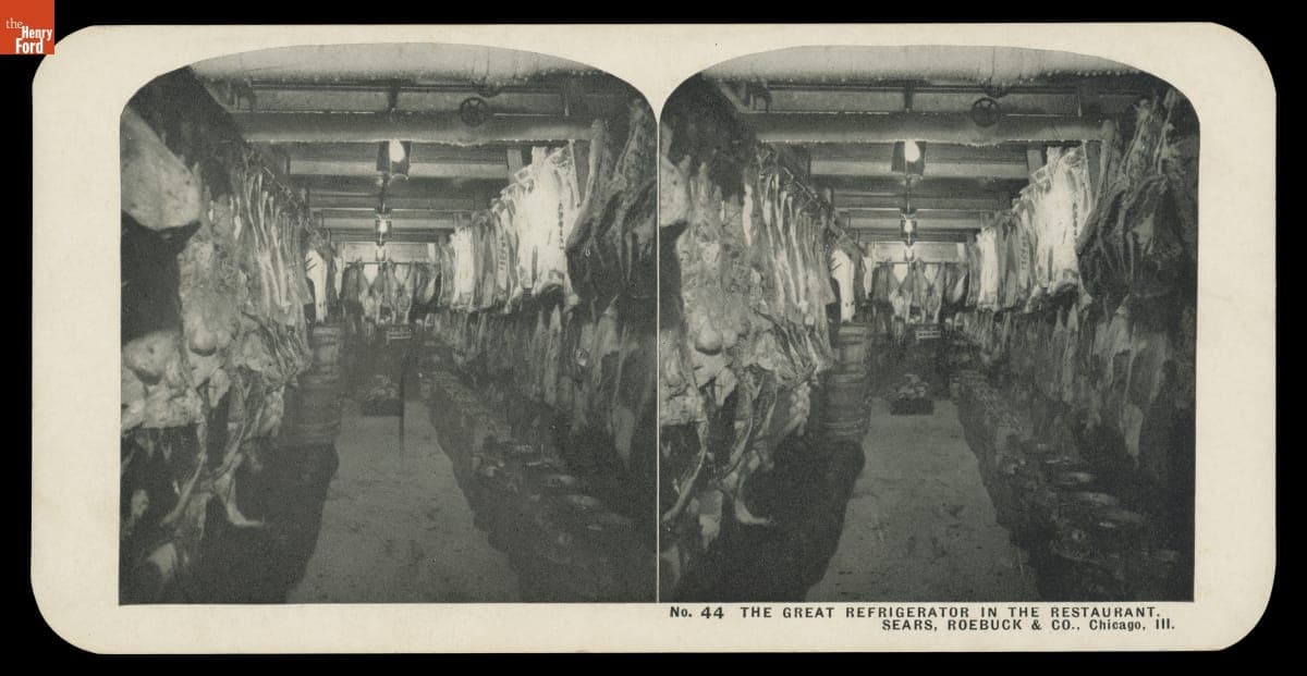 "The Great Refrigerator in the Restaurant. Sears, Roebuck & Co., Chicago, Ill.," 1906-1908
