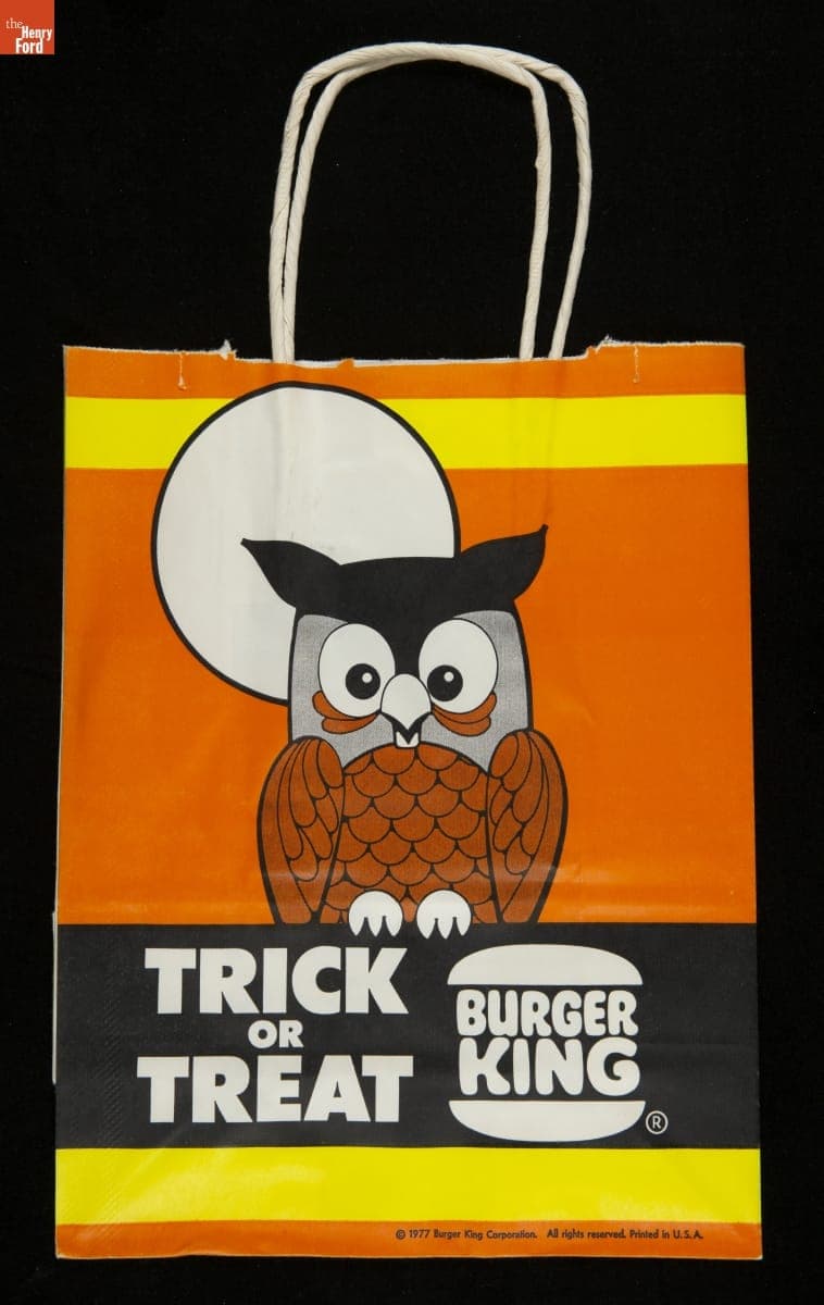 Burger King Trick or Treat Bag, 1977