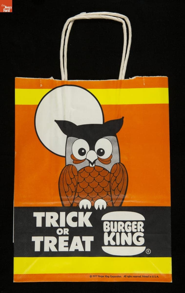Burger King Trick or Treat Bag, 1977