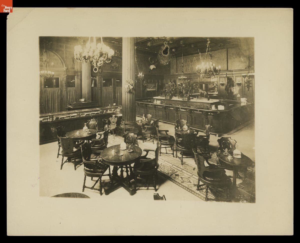 Bar at the Waldorf-Astoria Hotel, New York City, 1893-1910