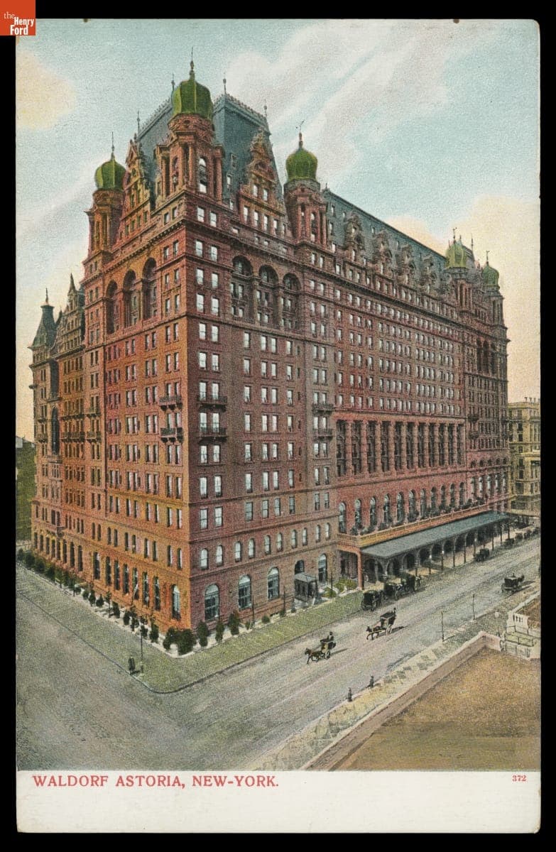 "Waldorf Astoria, New-York" Postcard, circa 1909