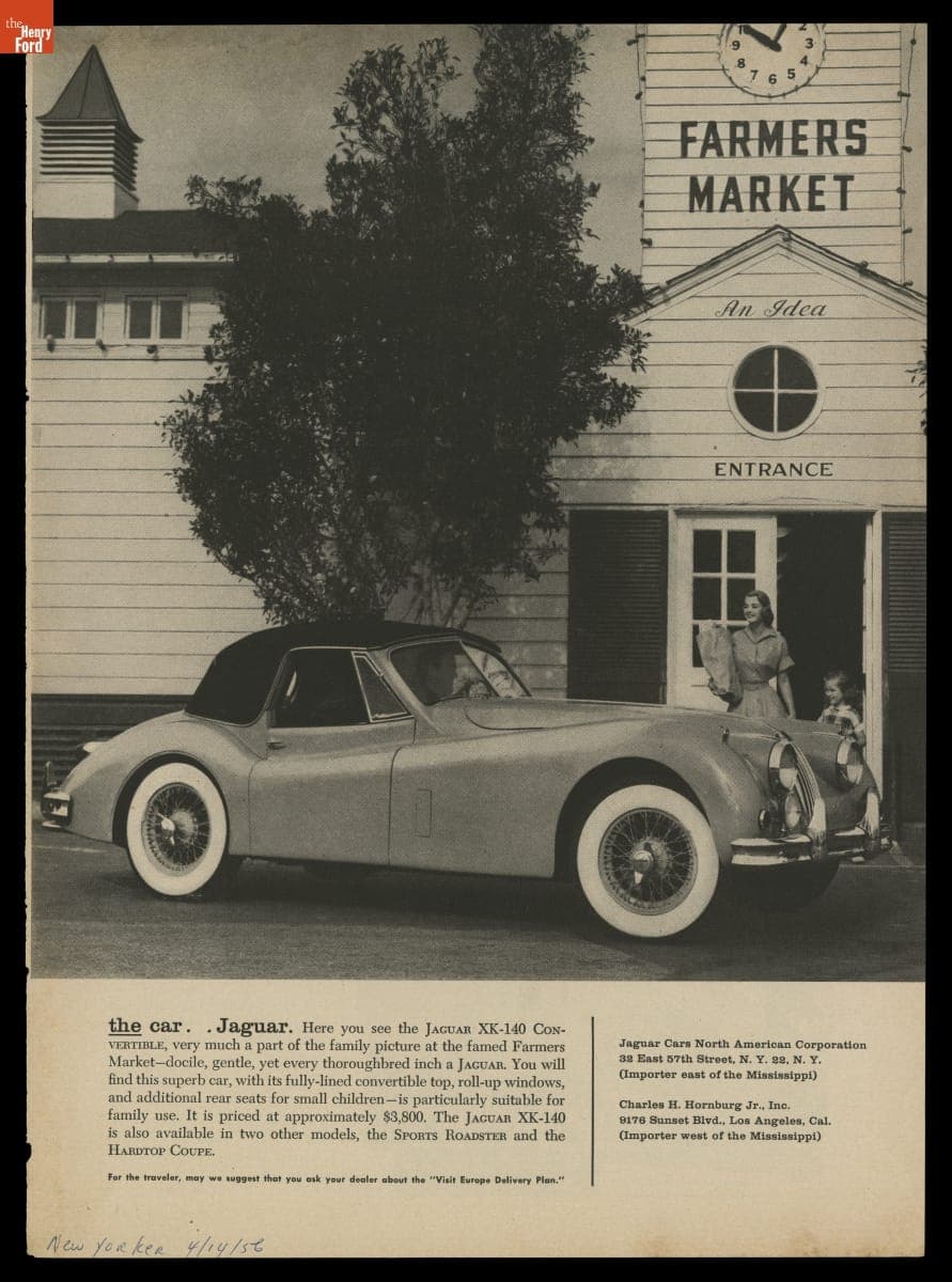 Jaguar XK-140 Convertible, "The Car... Jaguar," 1956