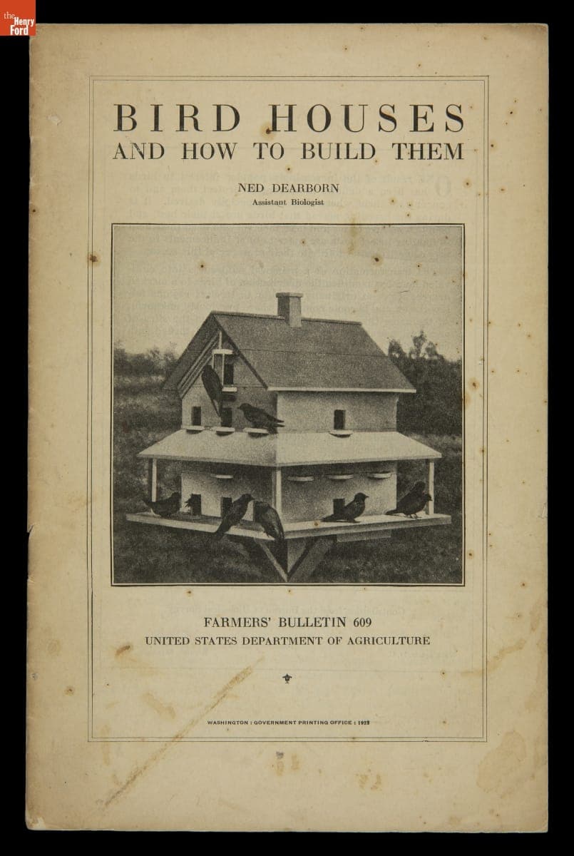 "Bird Houses and How to Build Them," Farmers' Bulletin 609, 1922