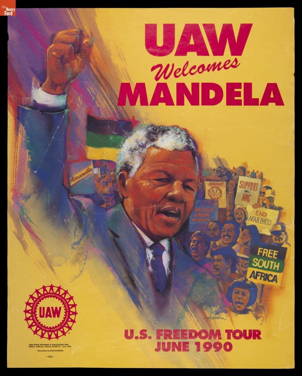 "UAW Welcomes Mandela: U.S. Freedom Tour," June 1990