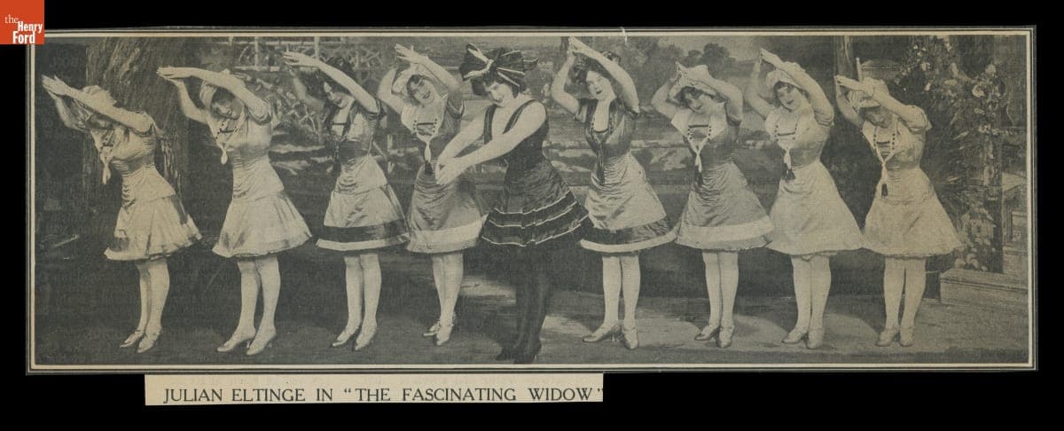 Julian Eltinge in "The Fascinating Widow", circa 1911
