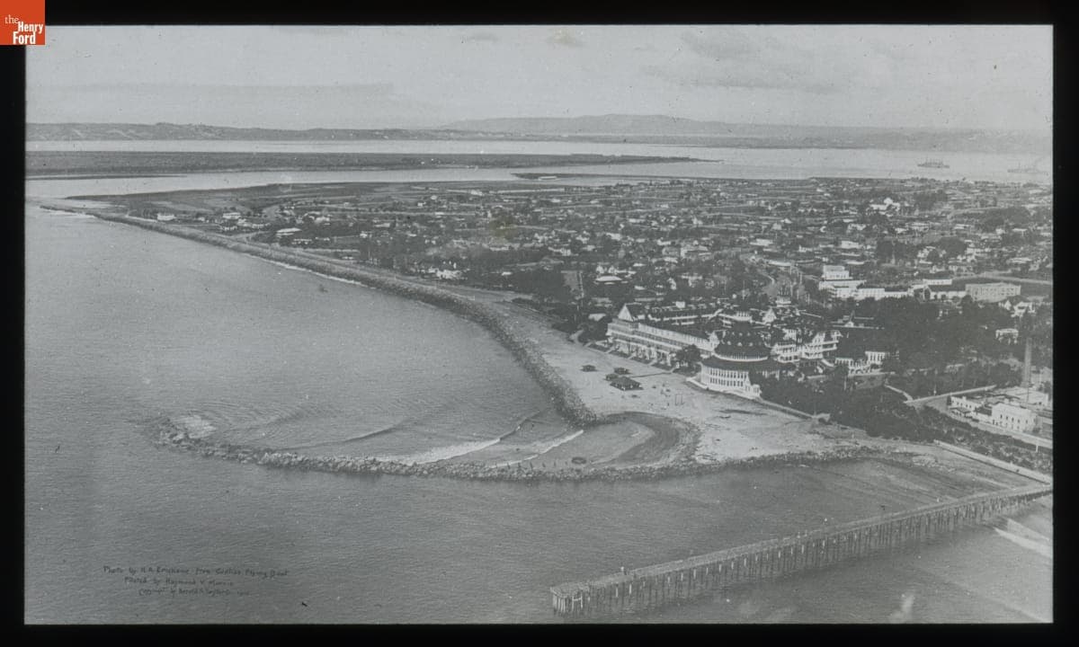 Aerial View of San Diego Taken aboard a Curtiss Flying Boat