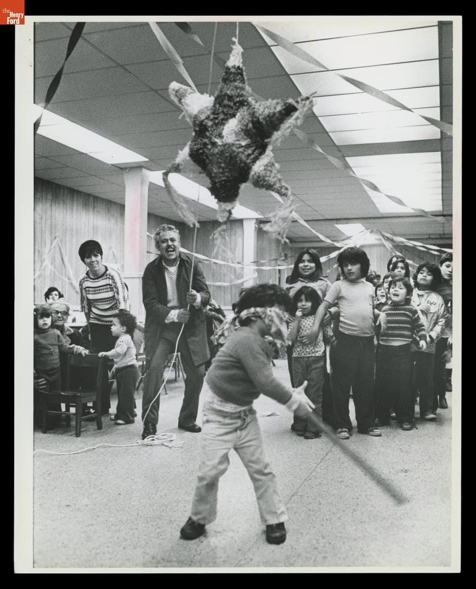 Children Playing with a Pinata, December 1978