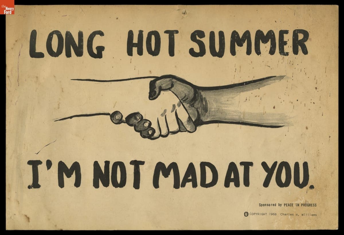 "Long Hot Summer / I'm Not Mad at You" Poster, 1968