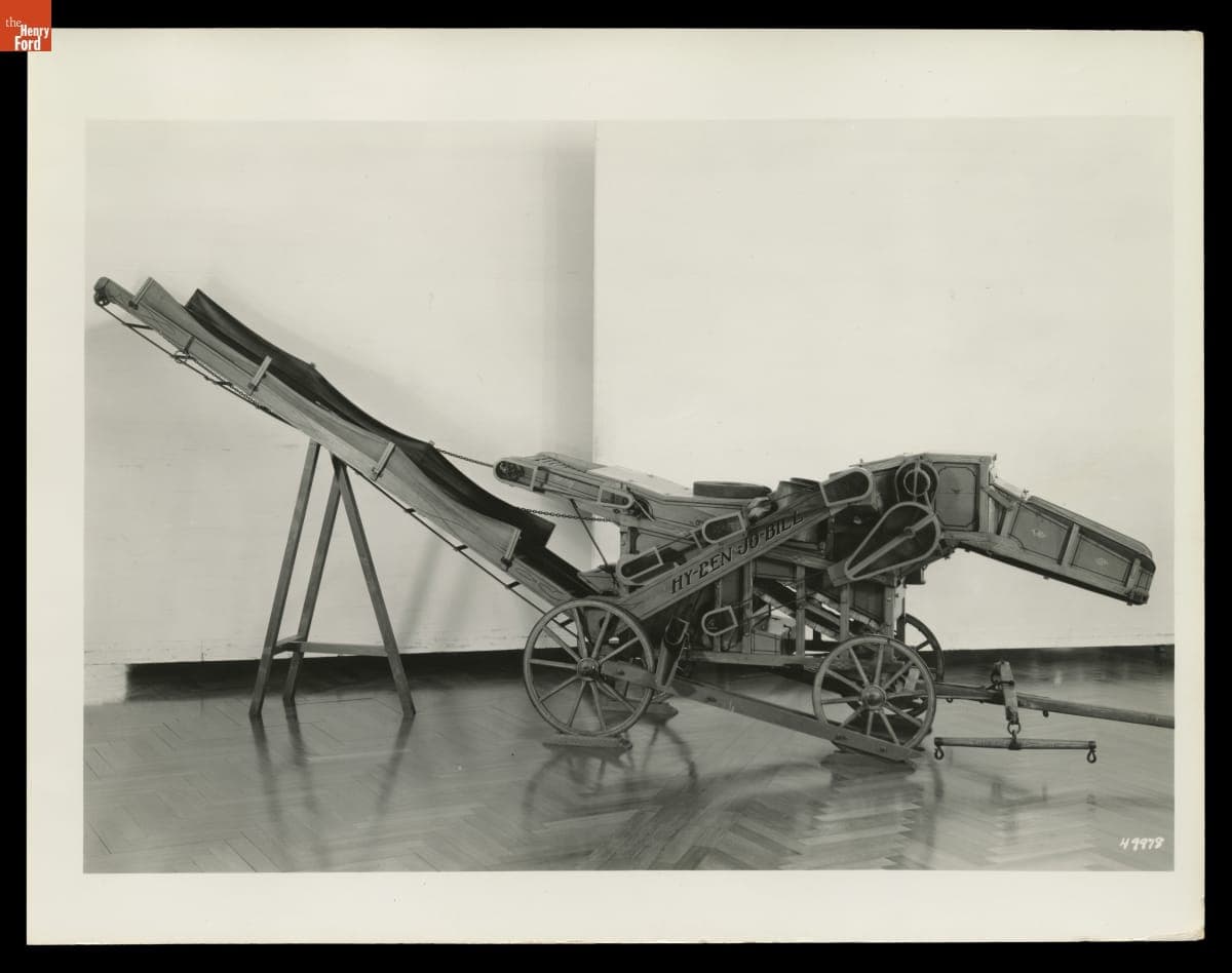 Miniature Threshing Machine "Hy-Ben-Jo-Bill" Formerly Used by the Ford Family, Photographed in Henry Ford Museum, 1941