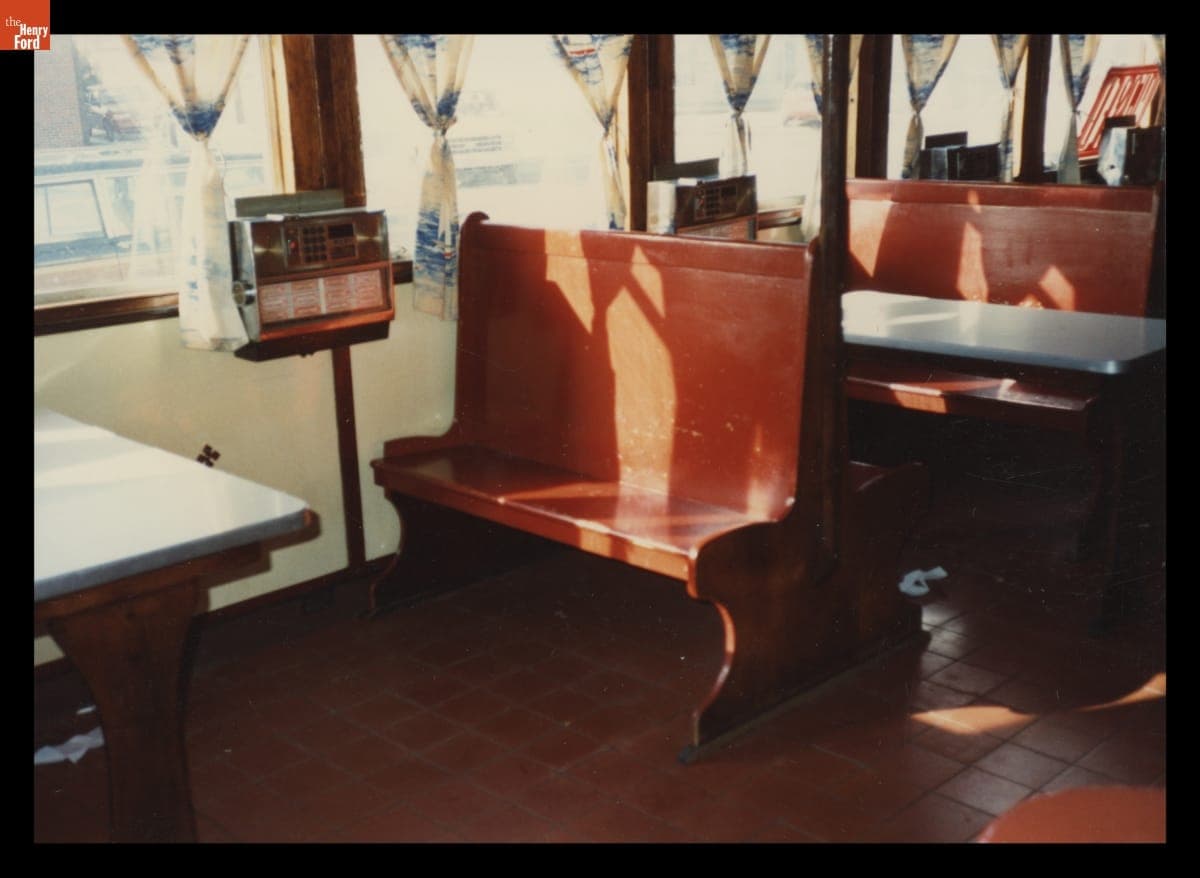 Interior of Colonial Diner, Brockton, Massachusetts, February 1992