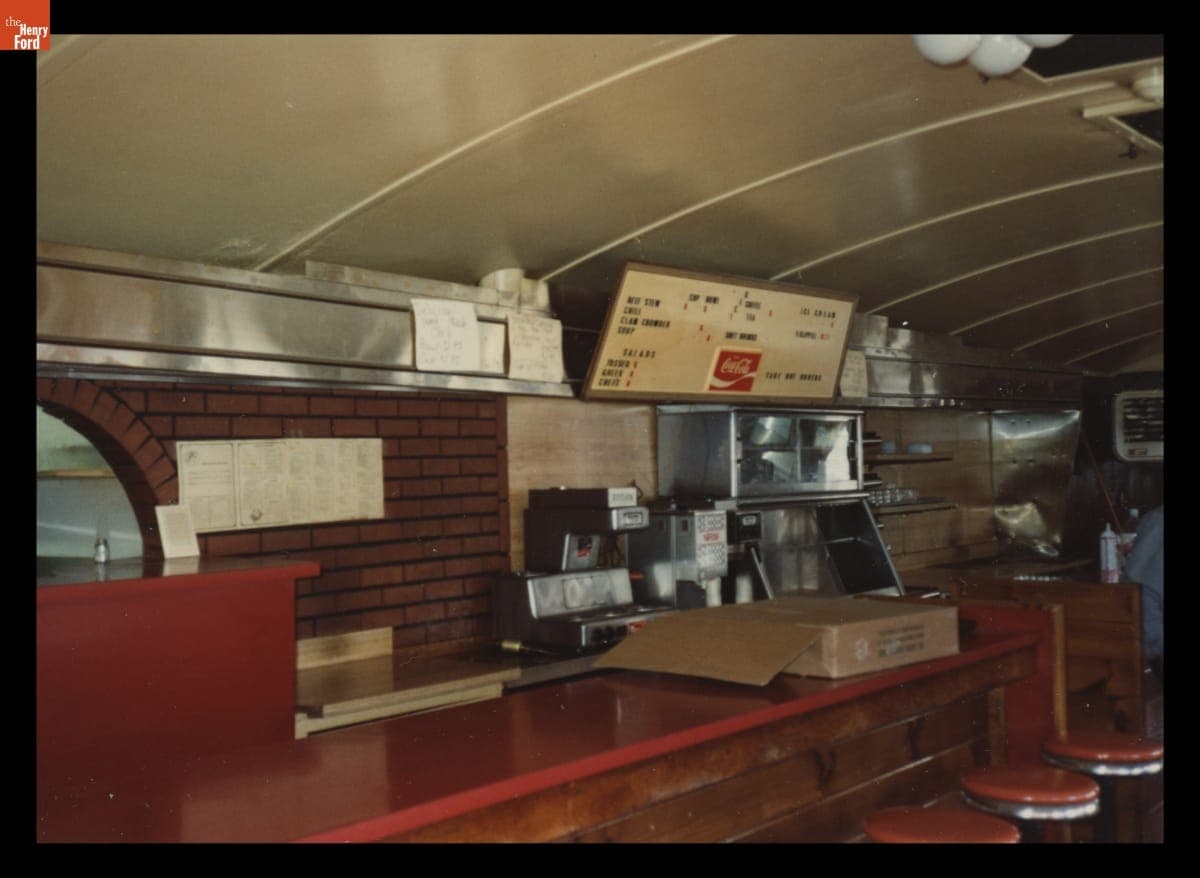 Interior of Colonial Diner, Brockton, Massachusetts, February 1992