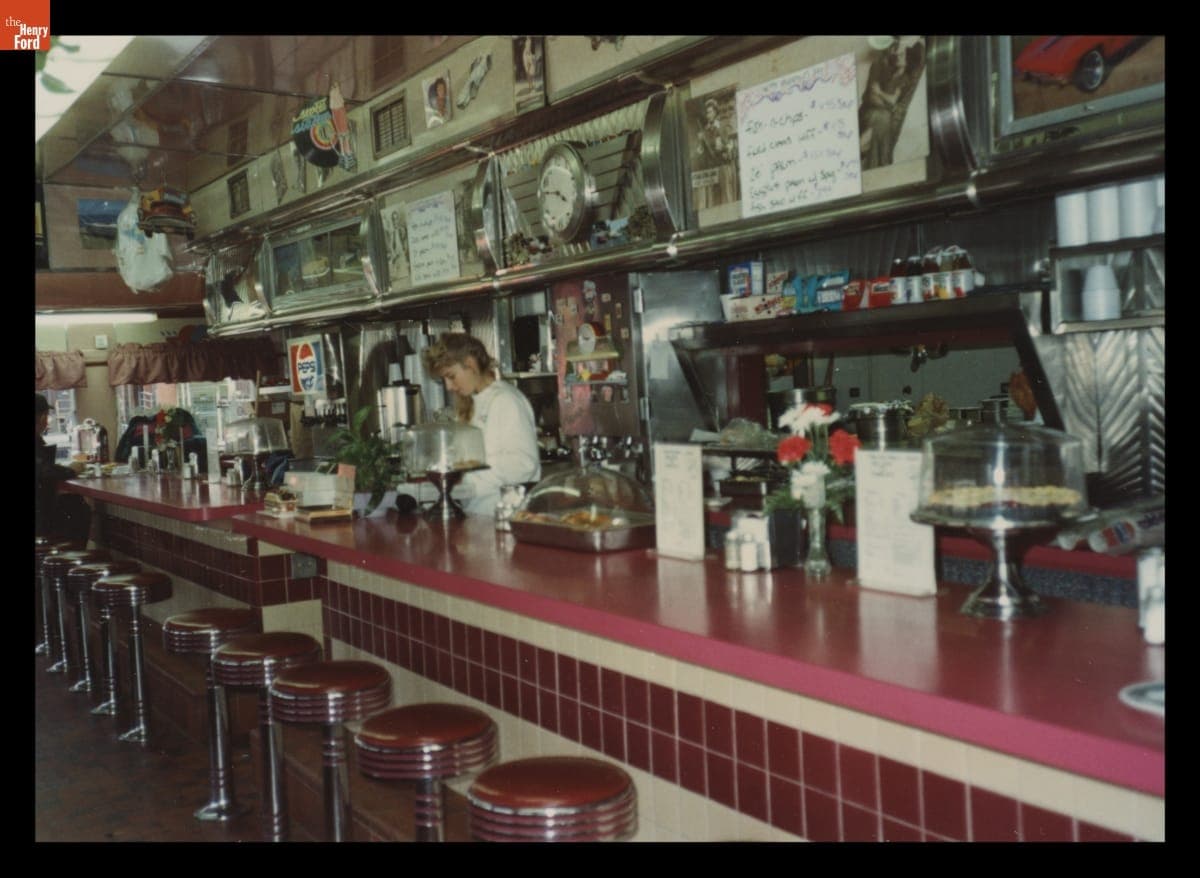 Interior of Charles Diner, West Springfield, Massachusetts, February 1992