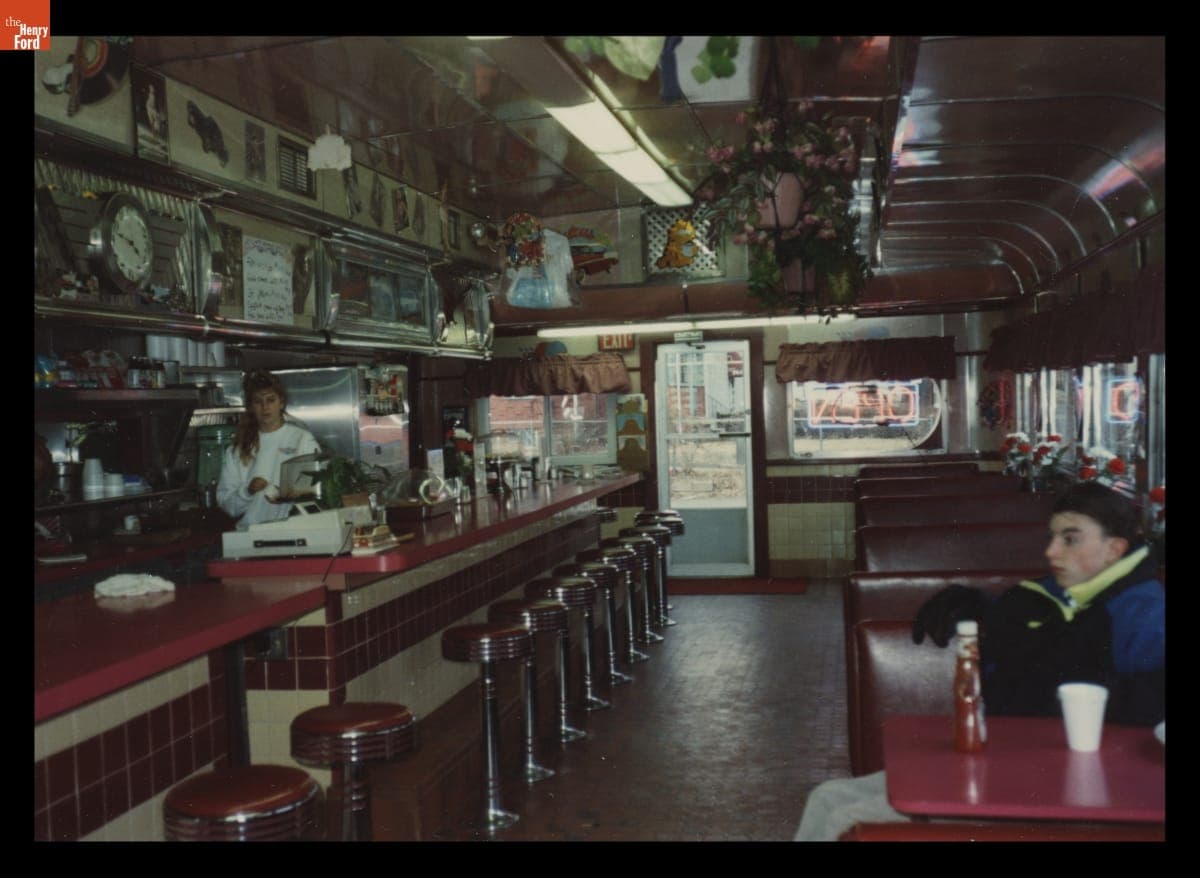 Interior of Charles Diner, West Springfield, Massachusetts, February 1992