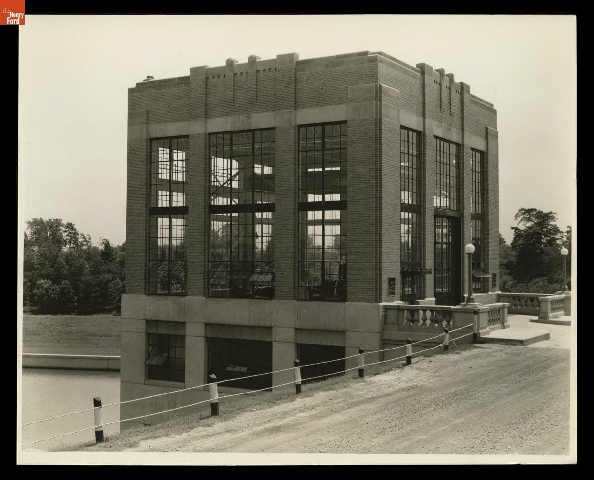 Ford Lake Dam and Powerhouse, Rawsonville, Michigan, June 1936
