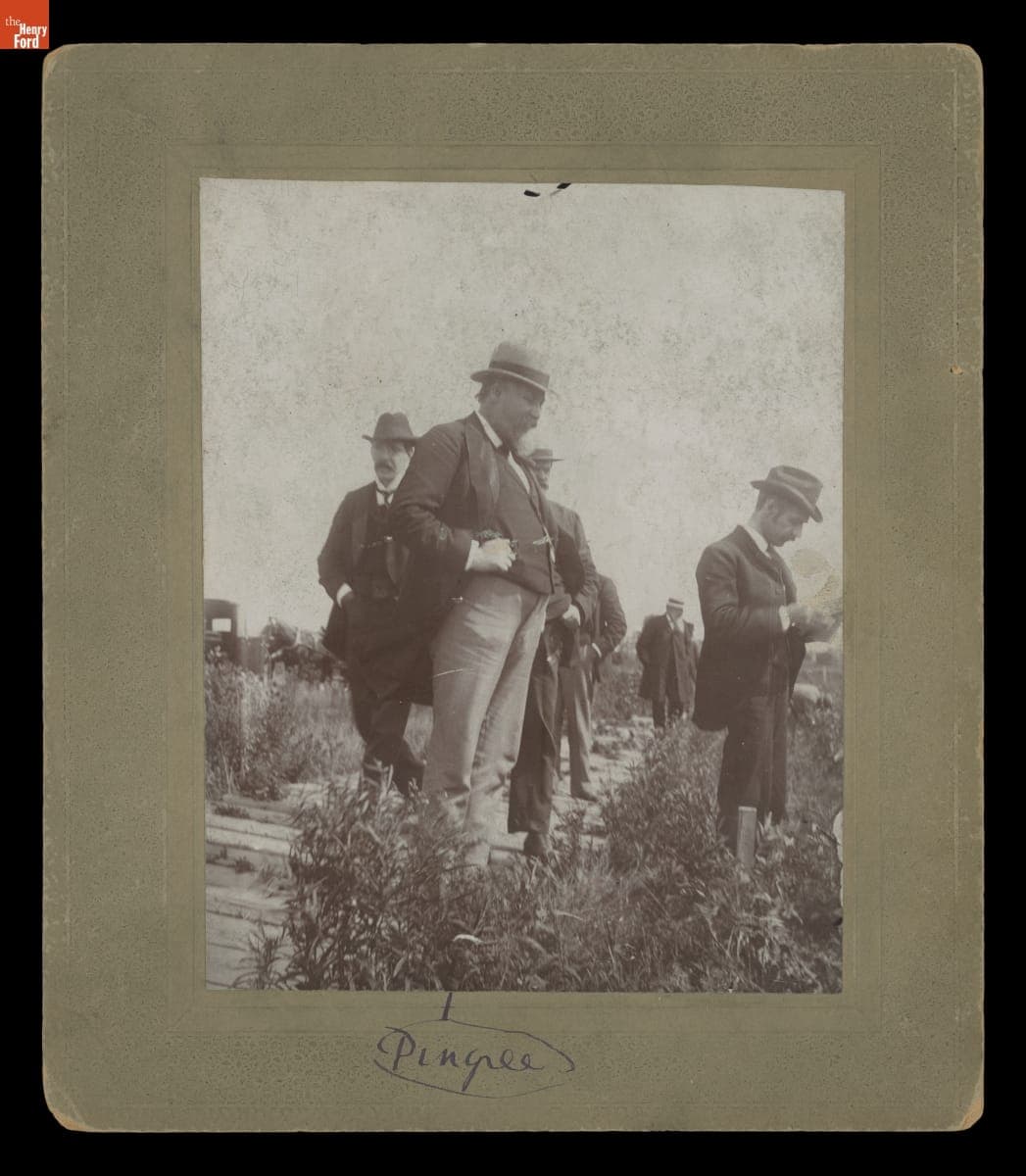 Mayor Hazen Pingree Visiting Urban Garden Potato Patch, Detroit, Michigan, 1893