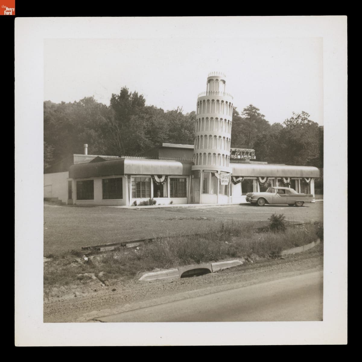 Grand Opening of the Tower of Pizza, Green Brook, New Jersey, 1955-1970