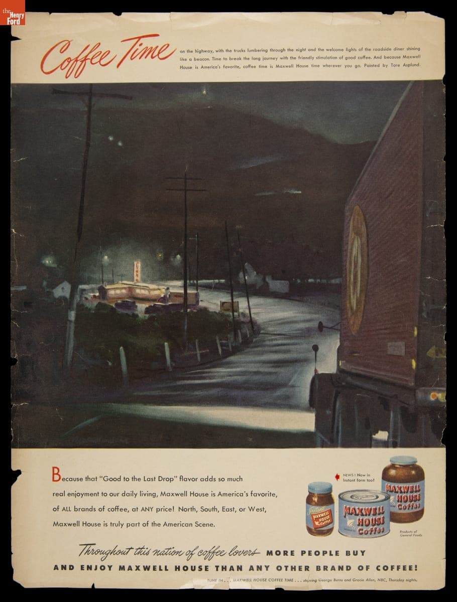 Maxwell House Coffee Advertisement, "Coffee Time," 1946-1949