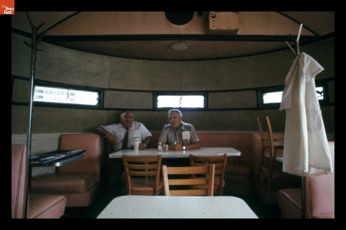Interior of Fenway Flyer Diner, Boston, Massachusetts, 1971