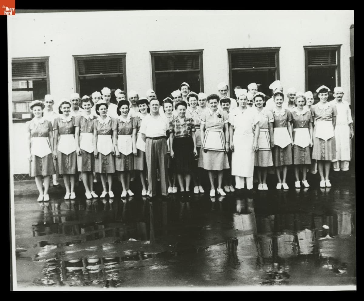 Proprietors and Staff outside Mayfair Diner, Philadelphia, Pennsylvania, 1944