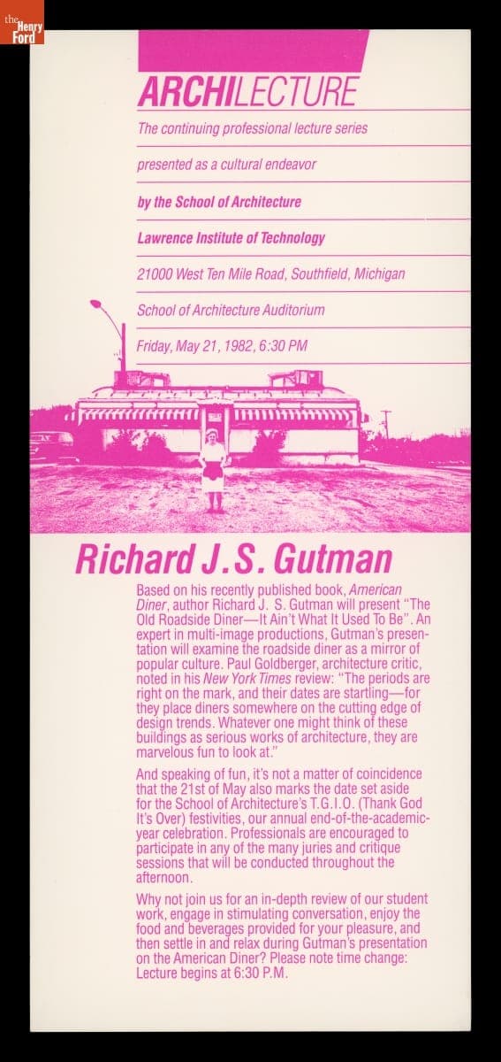 "Archilecture: The Continuing Professional Lecture Series," May 1982