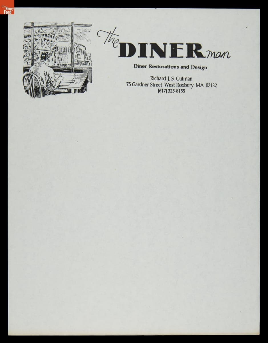 "The Dinerman: Diner Restoration and Design" Letterhead