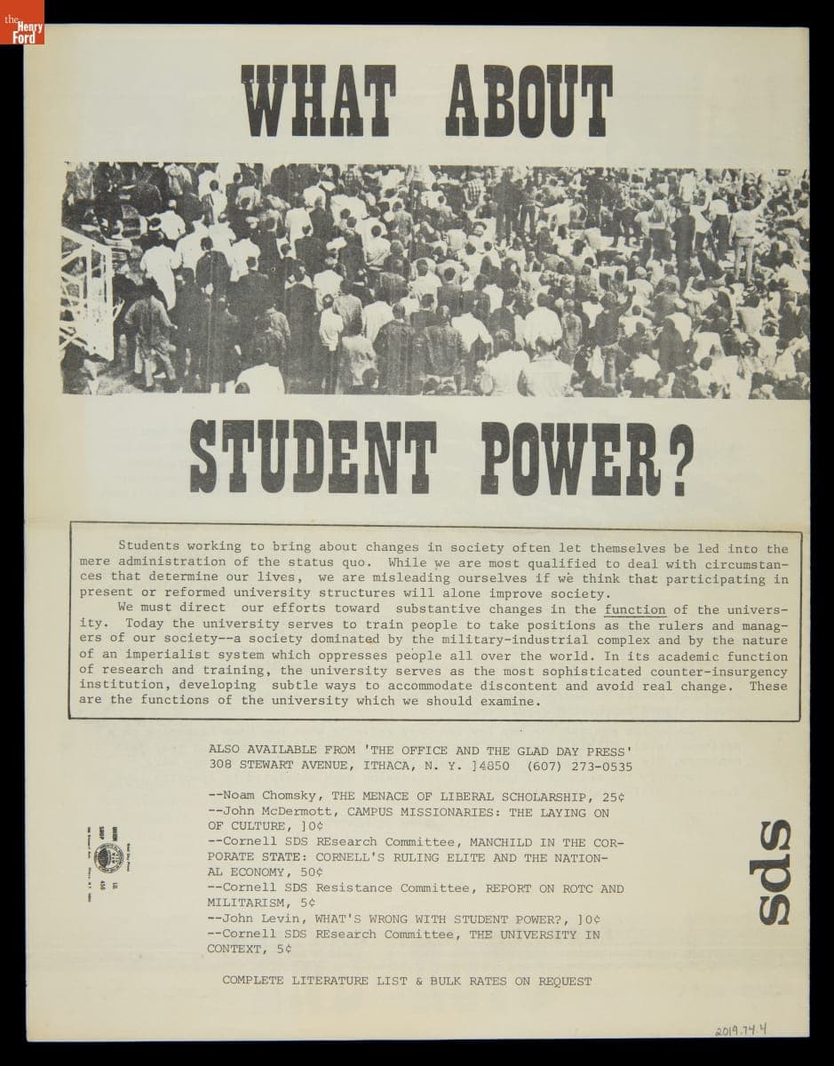 "What About Student Power?," 1969
