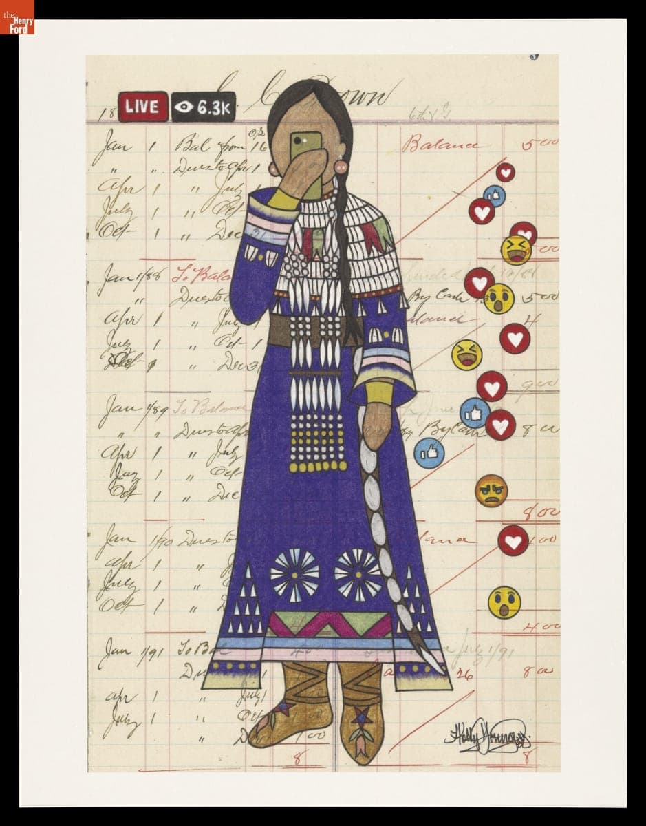 "Facebook Live" Ledger Art, 2020