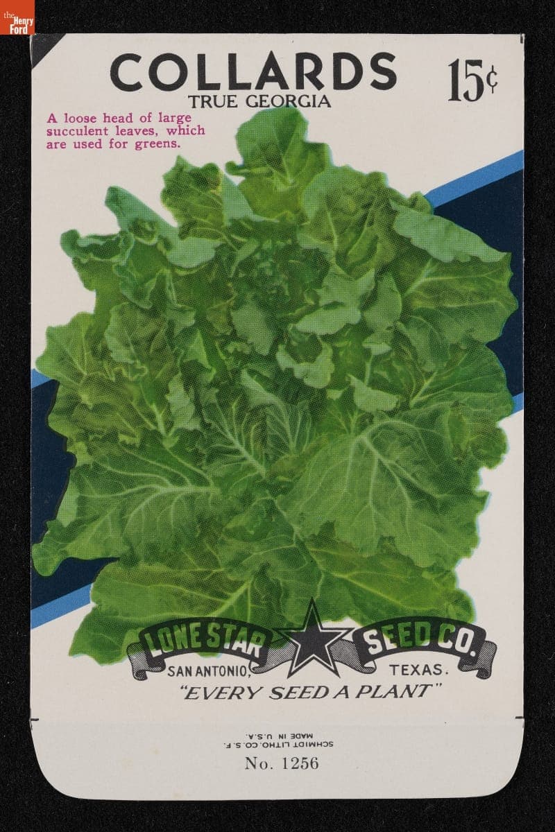 Lone Star Seed Co. "Collards: True Georgia" Seed Packet, 1972