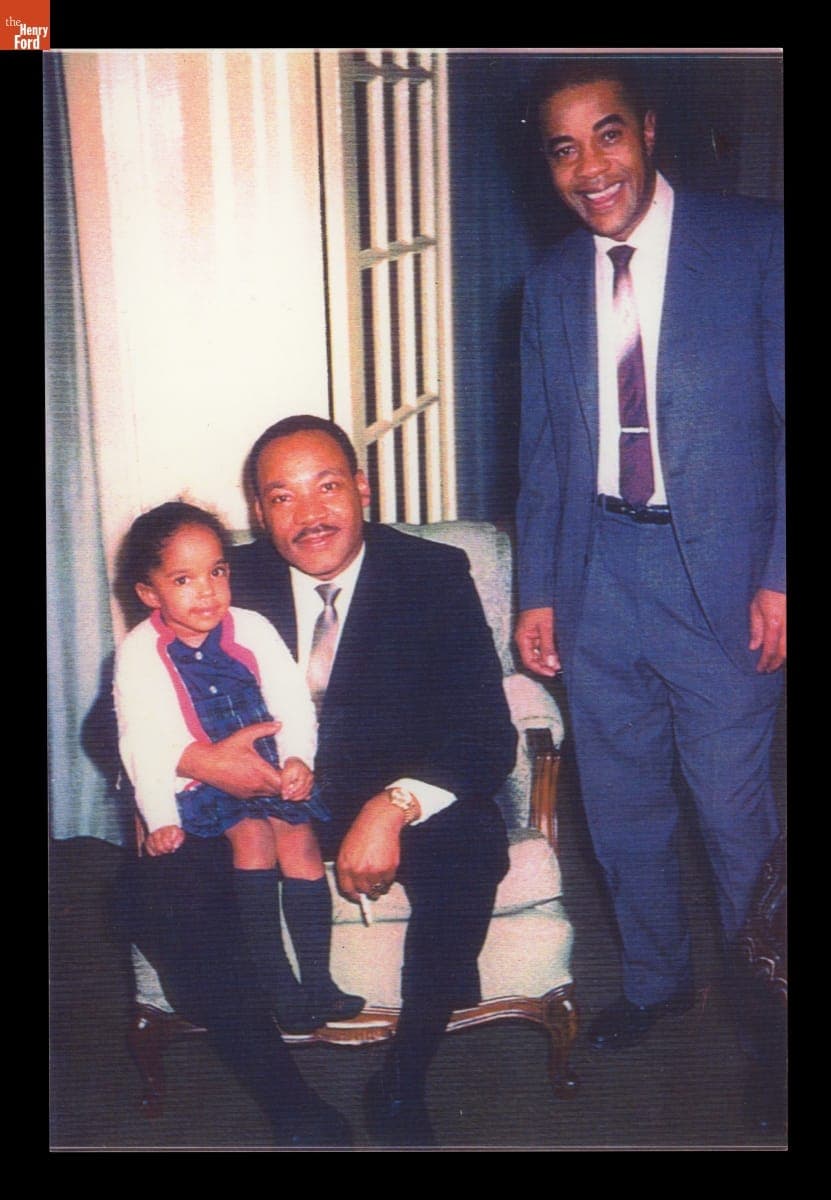 Martin Luther King, Jr., with Jawana Jackson and Sullivan Jackson