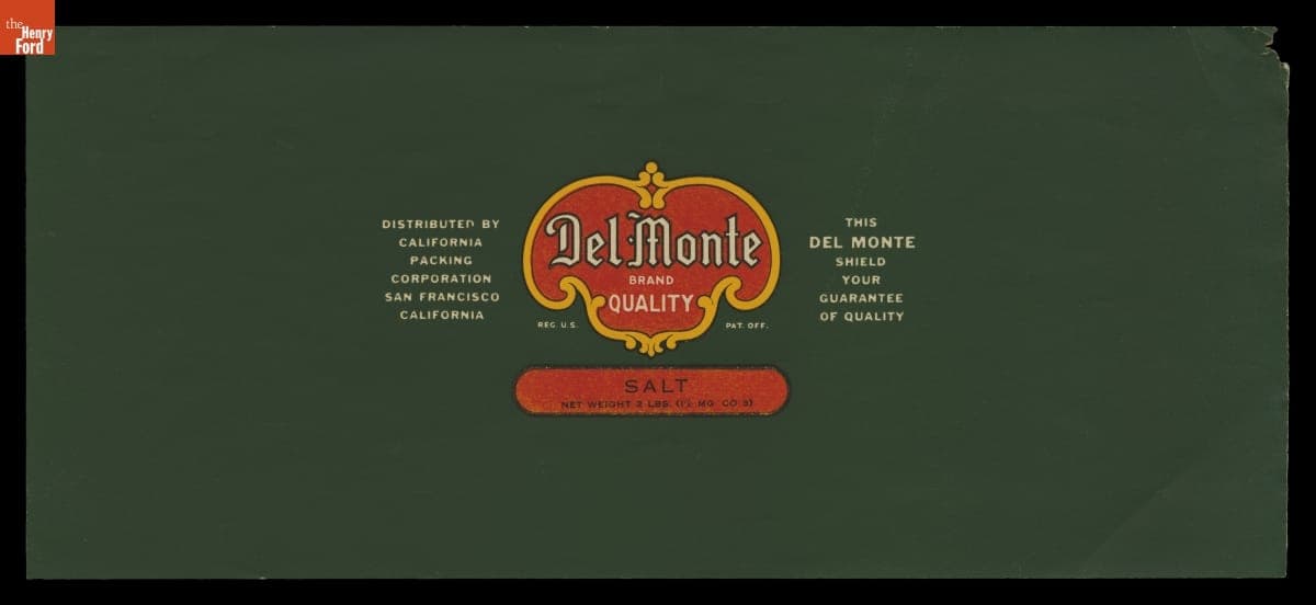 "Del Monte Salt," 1909