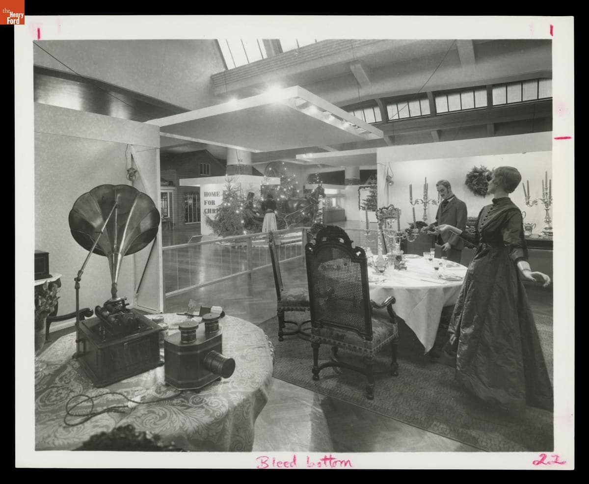 "Home for Christmas" Exhibit in Henry Ford Museum, December 1958