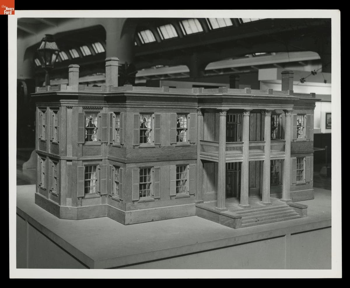 Model of Henry and Clara Ford's Richmond Hill House in "The World in Miniature" Exhibit in Henry Ford Museum, September 1963