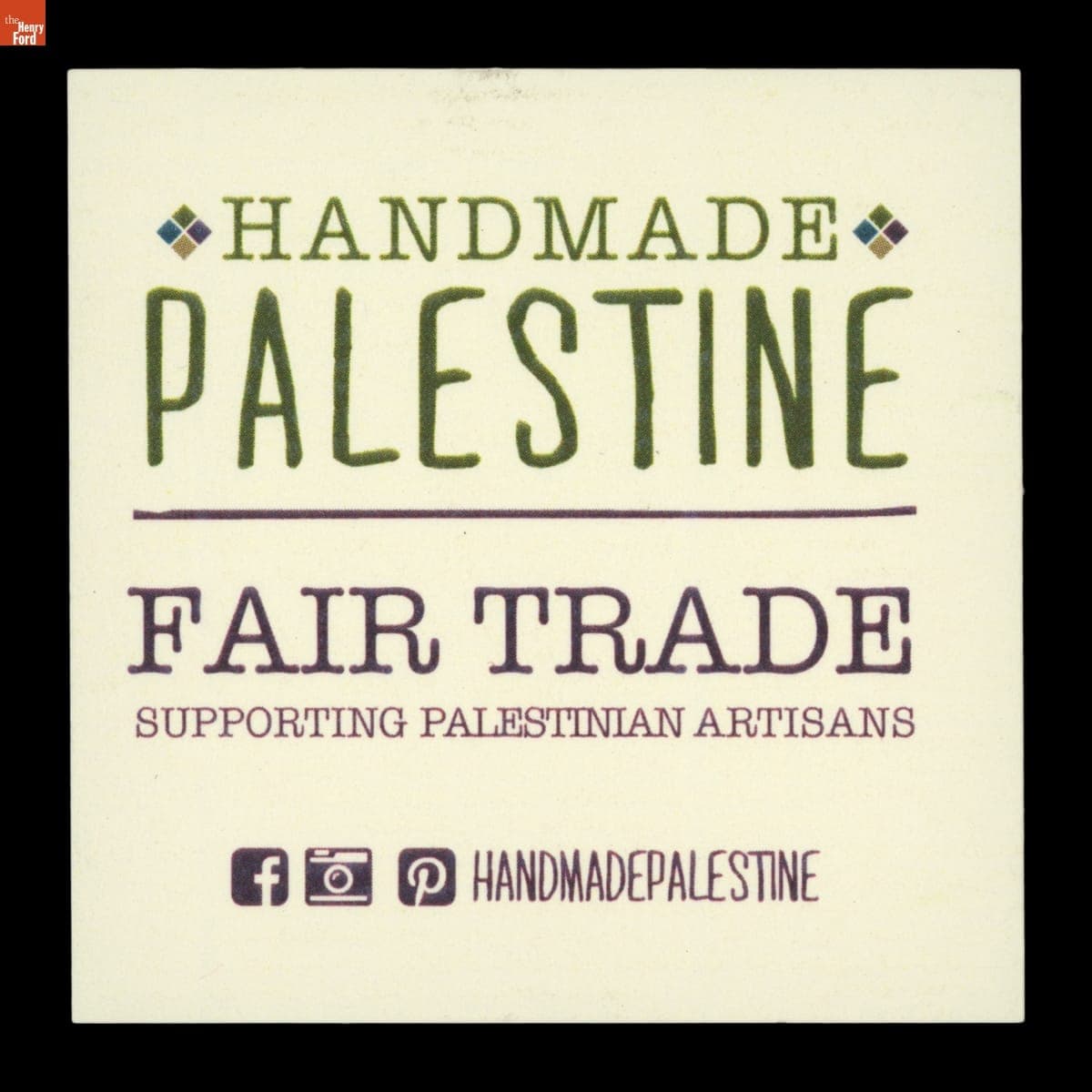 "Handmade in Palestine: Fair Trade Supporting Palestinian Artisans" Tag, 2023