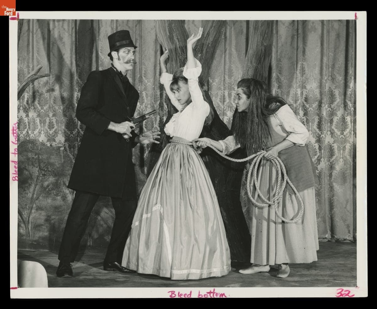 Scene from Performance of "Under the Gaslight" in Henry Ford Museum Theater, August 1968