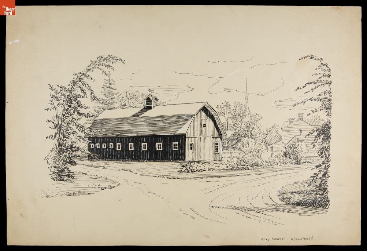 Addison Ford Barn in Greenfield Village, circa 1934