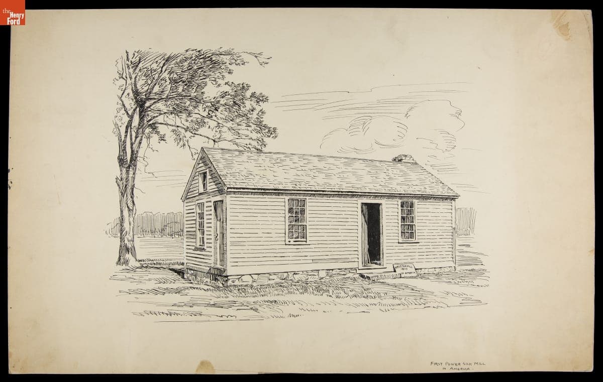Hanks Silk Mill in Greenfield Village, circa 1933