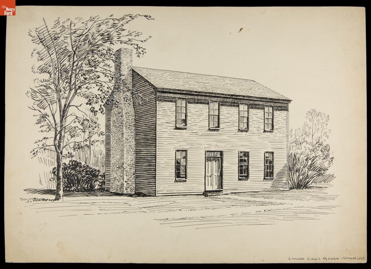 Logan County Courthouse in Greenfield Village, circa 1934