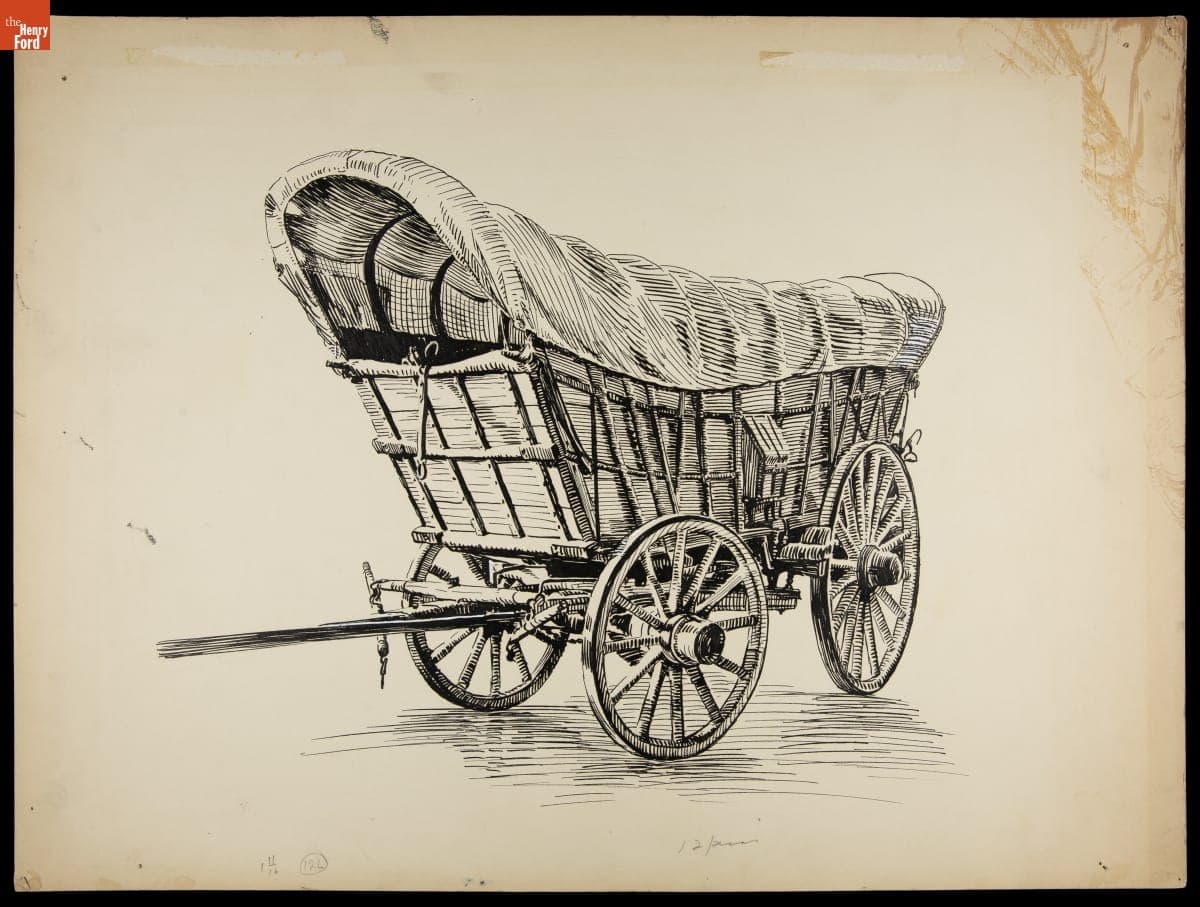 Conestoga Wagon in Henry Ford Museum, circa 1941
